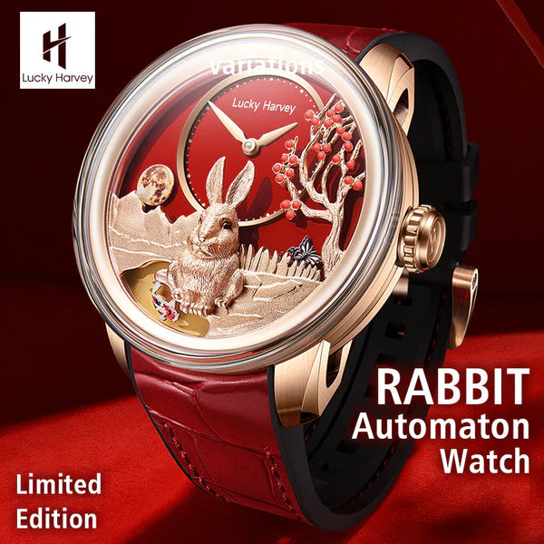Lucky Harvey Red Gold Rabbit Automatic