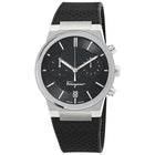 SALVATORE FERRAGAMO Chronograph Black Dial Rubber Strap Watch - SFME00121