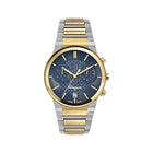 SALVATORE FERRAGAMO Chrono Blue Dial Silver Gold Steel Two Tone Strap Watch - SFME00521