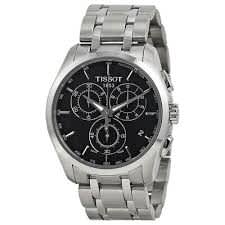 TISSOT Couturier Black Dial Steel Strap Chronograph Quartz 41 mm – T035.617.11.051.00