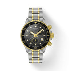 TISSOT Seastar 1000 Yellow Black Dial Silver Two-Tone Steel Quartz Chronograph 38 mm -  T120.217.22.061.00