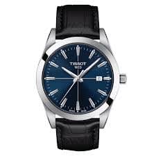 TISSOT Gentleman Quartz Black Dial Leather Strap 40 mm – T127.410.16.051.00