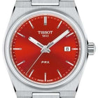 TISSOT PRX 40mm T-Classic Red Dial Stainless Steel Strap - T137.210.11.421.00