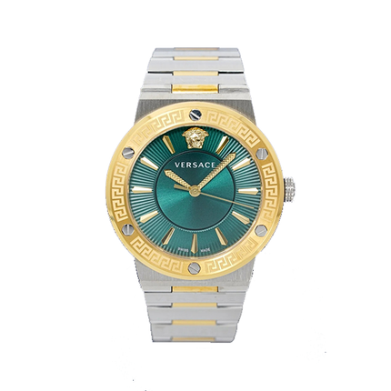 Versace Greca Logo Two-Tone Green