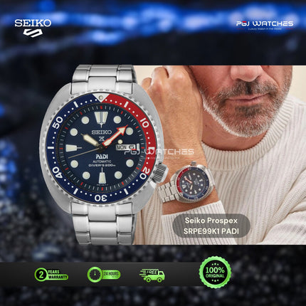 SEIKO Prospex PADI King Samurai “Save The Ocean” Pepsi Blue Dial - SRPE99K1