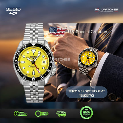 SEIKO 5 Sports GMT “SKX” Yellow Dial - SSK017K1