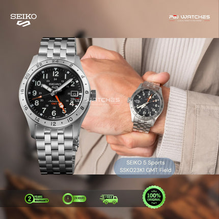 SEIKO 5 Sports GMT Black Dial - SSK023K1