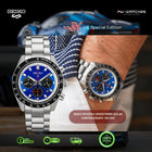 SEIKO Prospex Solar Chronograph Blue Dial Stainless Steel Strap - SSC931