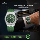 MAURICE LACROIX Aikon Automatic Green Dial Rubber Strap 42mm - AI6008-SS000-630-5