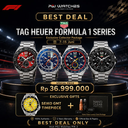 PROMO EXCLUSIVE GIFT TAG Heuer Formula 1 x SEIKO SRPK22 - Free NANO CLEAR Package