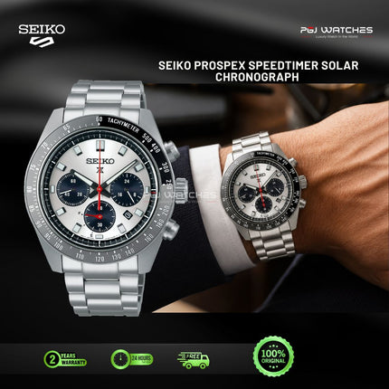 SEIKO Prospex Speedtimer Solar Chronograph Panda Dial 41mm Stainless Steel - SSC813P1