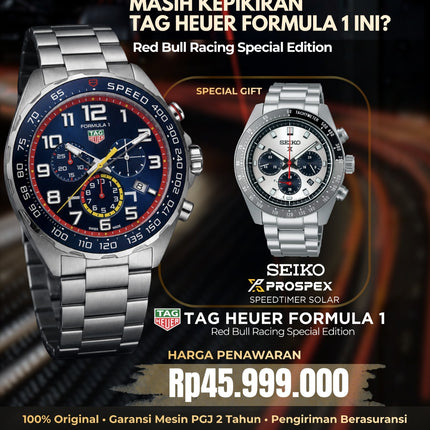 PROMO EXCLUSIVE GIFT TAG Heuer Formula 1 x SEIKO Prospek Speedtimer SSC813P1
