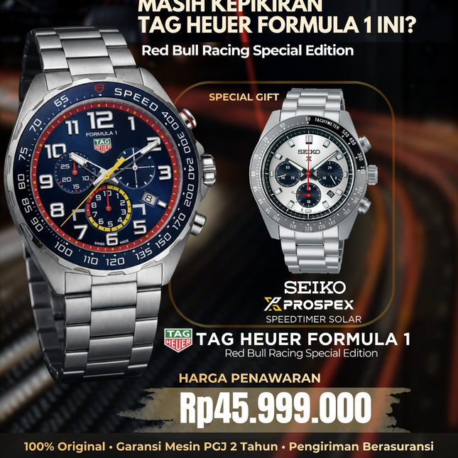 PROMO EXCLUSIVE GIFT TAG Heuer Formula 1 x SEIKO Prospek Speedtimer SSC813P1