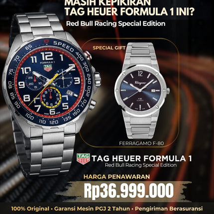 PROMO EXCLUSIVE GIFT TAG Heuer Formula 1 x Ferragamo F-80 Classic