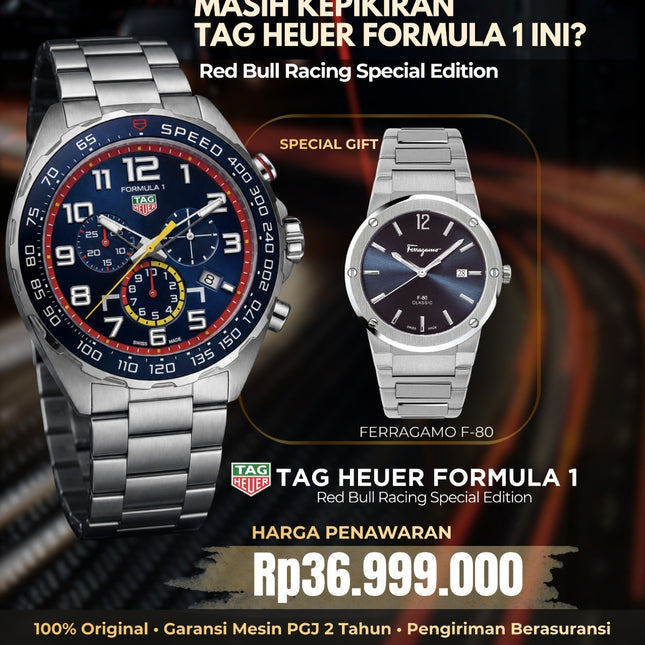 PROMO EXCLUSIVE GIFT TAG Heuer Formula 1 x Ferragamo F-80 Classic