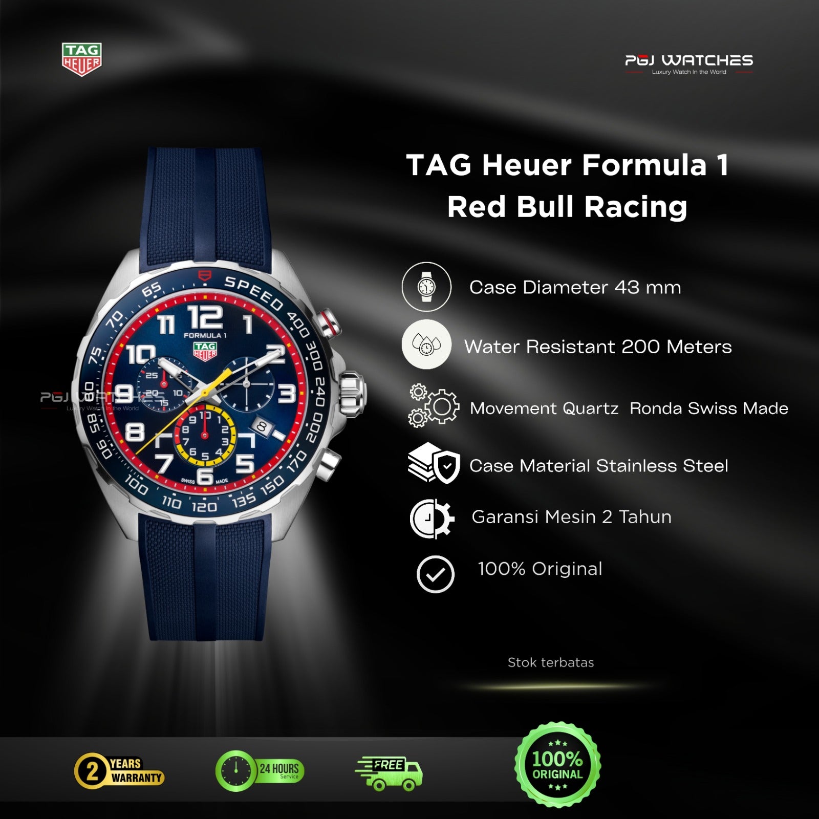 TAG HEUER Formula 1 Chronograph x Red Bull Racing Rubber Special Edition - CAZ101AL.FT8052