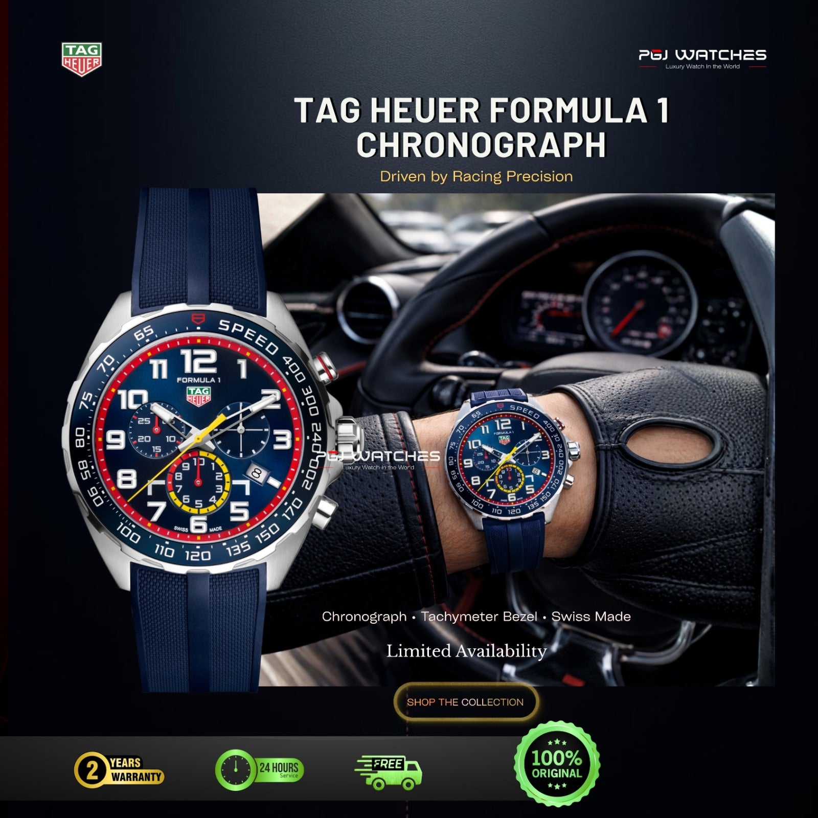 TAG HEUER Formula 1 Chronograph x Red Bull Racing Rubber Special Edition - CAZ101AL.FT8052