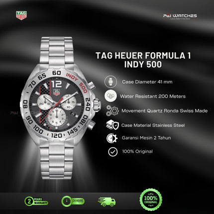 TAG HEUER Formula 1 Quartz 41mm Steel - CAZ1114.BA0877