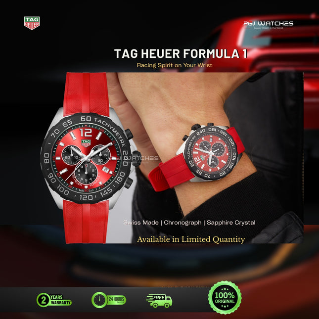TAG HEUER Formula 1 Chronograph Quartz 43mm Steel - CAZ101AN.FT8055