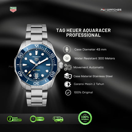 TAG HEUER Aquaracer Professional 300 Date - WBP201B.BA0632