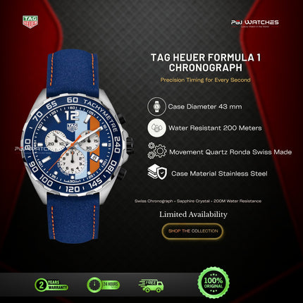 TAG HEUER Gulf Men’s Formula 1 Chronograph - CAZ101N.FC8243