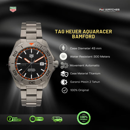 TAG HEUER Aquaracer Date x Bamford - WAY208F.BF0638