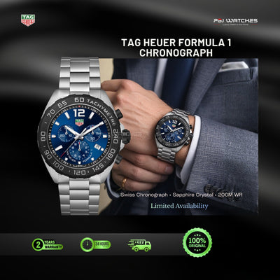 TAG HEUER Formula 1 Chronograph Quartz 43mm Steel - CAZ101AV.BA0842