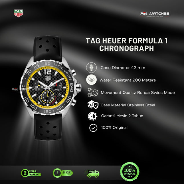 TAG HEUER Formula 1 Chronograph Rubber - CAZ101AC.FT8024