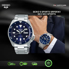 SEIKO 5 SKX Sports Style Dark Blue Dial Stainless Steel - SRPD51K1