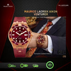 MAURICE LACROIX AIKON Automatic Bronze Red Dial Rubber Strap Limited Edition – AI6058-BRZ6B-530-6