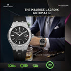 MAURICE LACROIX Aikon Automatic Date 42mm Black Dial Black Rubber - AI6008-SS000-330-2