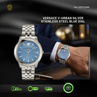 VERSACE V-Urban Silver Stainless Steel Blue Dial Quartz - VELQ00419