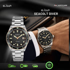 LE JOUR Seacolt Diver Black Dial Stainless Steel - LJ-SCD-001