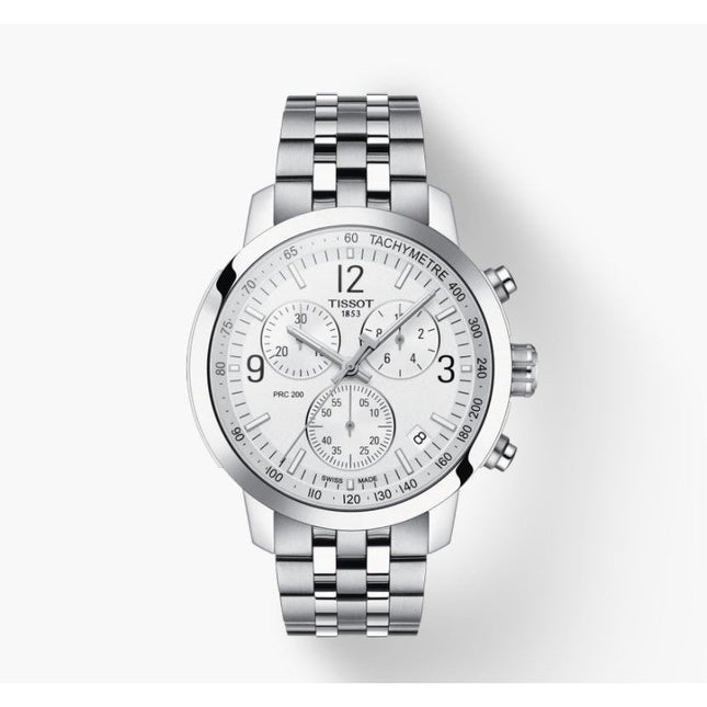 Tissot Prc 200 Chronograph White Dial