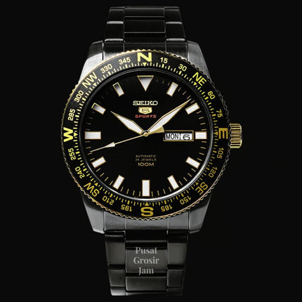 Seiko 5 Sports SRP670K1 Automatic Black Dial Black Stainless Steel