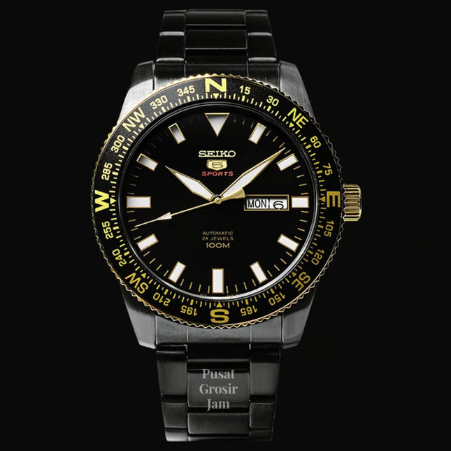 Seiko 5 Sports SRP670K1 Automatic Black Dial Black Stainless Steel