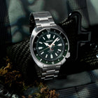 Seiko Prospex SRPH15K1 Automatic Tortoise Land 200M Green Dial Stainless Steel Strap