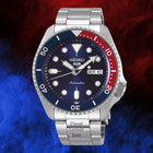 Seiko 5 Sports SRPD53K1 Automatic Blue Dial Stainless Steel Jam Tangan Pria