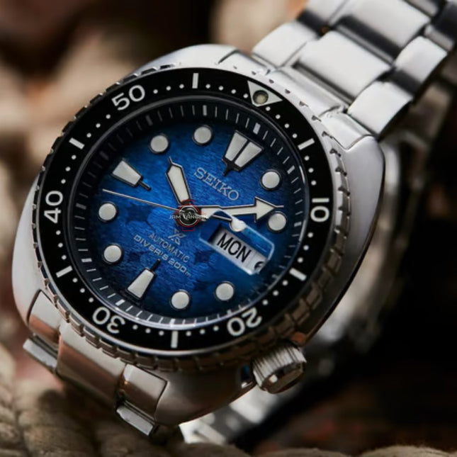 Seiko Automatic SRPE39K1 Prospex King Turtle Manta Ray Save The Ocean Stainless Steel Strap