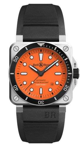 Bell & Ross BR 03-92 Diver Orange 42mm - BR0392-D-O-ST/SRB