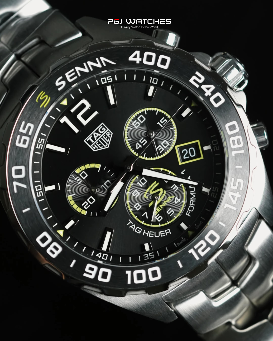 TAG Heuer Formula 1 x Senna steel bracelet