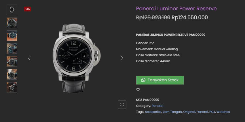 Panerai luminor power reserve