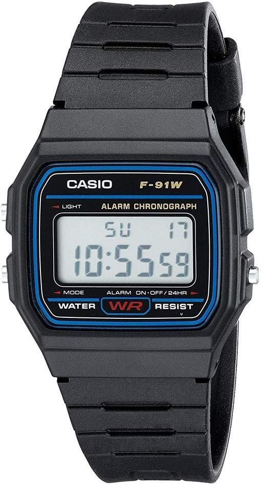 Casio F91W jam tangan 3 atm