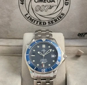 Jual omega seamaster diver 300m automatic 41 stainless steel